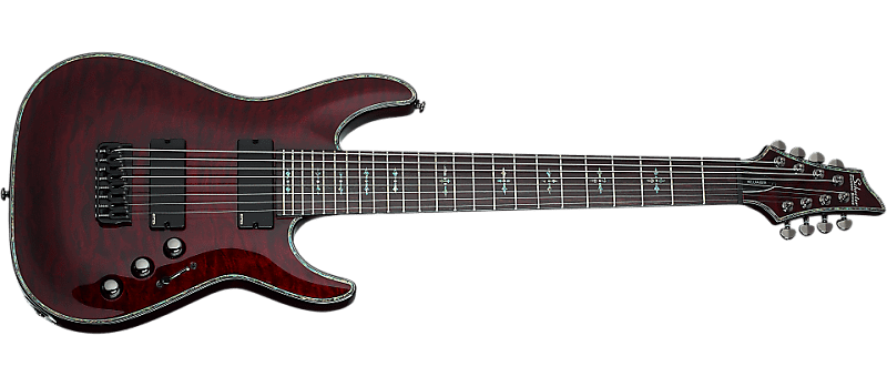 Schecter Hellraiser C-8 Electric Guitar Black Cherry image 1