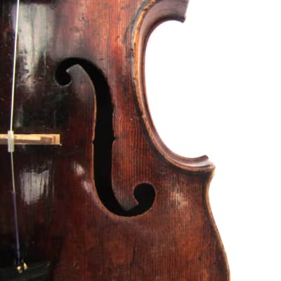 Antique French Boquay school violin, made ca 1720 image 4