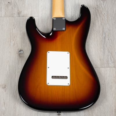 Suhr Classic S SSS Guitar, Rosewood Fingerboard, 3-Tone Sunburst image 4