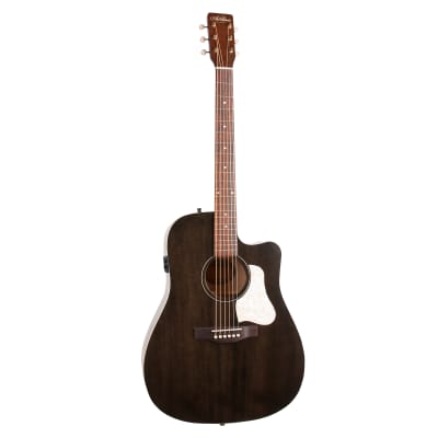 Art & Lutherie Americana Dreadnought CW Presys II Acoustic/Electric Guitar -  Faded Black image 2