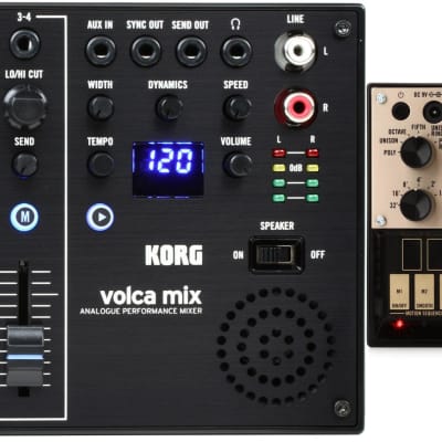 Korg Volca Mix 4-channel Analog Performance Mixer  Bundle with Korg Volca Keys Analog Loop Synthesizer image 1