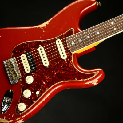Fender Custom Shop Limited Edition 1967 HSS Stratocaster Heavy Relic - Bright Amber Metallic image 15
