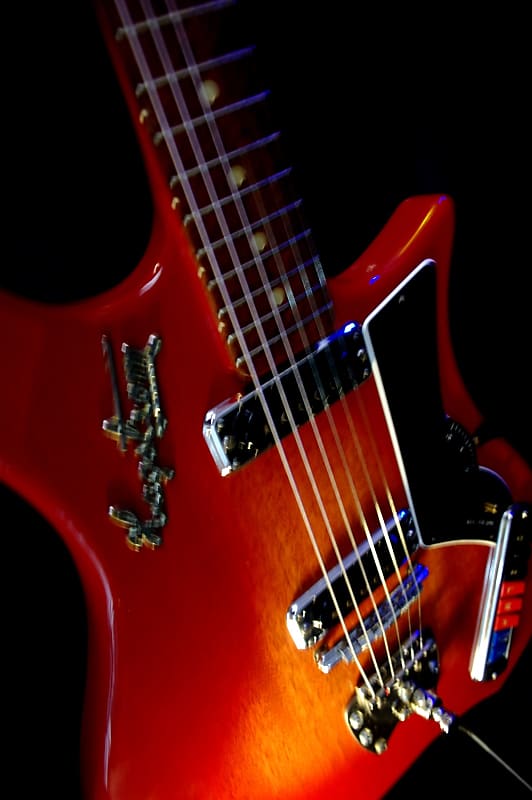 ギター Hagstrom Impala Cherry Sunburst Hagstrom Retroscape Series Impala Electric Guitar Cherry