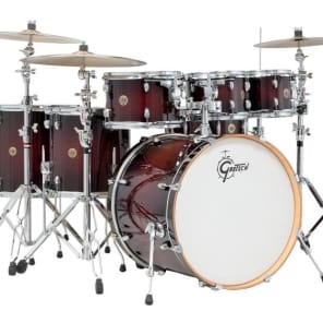 Gretsch Drums Catalina Maple CM1-E826P 7-piece Shell Pack with Snare Drum - Deep Cherry Burst image 3