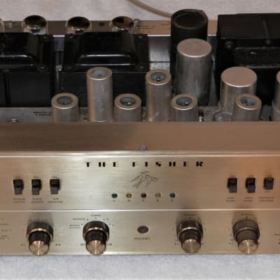 FISHER X-202-B HAS ALL TUBES WILL NEED SERVICE to change the on/off volume pot image 3