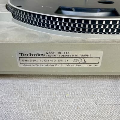 Technics SL-210 1988 Turntable Record Player Vinyl Project Needs Repair image 8