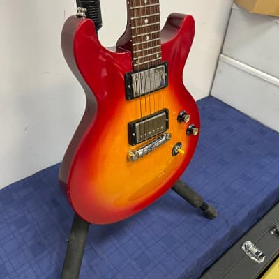 Vintage 1998 Gibson Les Paul Studio Double Cutaway Electric Guitar Cherry Sunburst DC with Gibson Case image 13