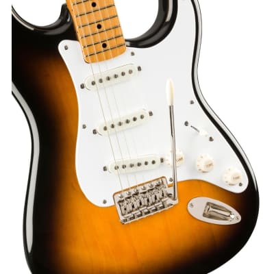 Fender Classic Vibe '50s Stratocaster 6-String Electric Guitar with Maple Fingerboard and C-Shape Neck (2-Color Sunburst) image 4