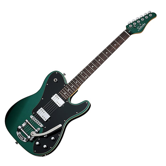 Schecter PT Fastback II B Dark Emerald Green Bigsby B50 HH Electric Guitar image 1