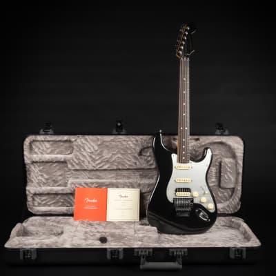 2021 Fender American Ultra Luxe Stratocaster RW Floyd Rose HSS - Mystic Black | USA Matching Headstock | COA OHSC image 1