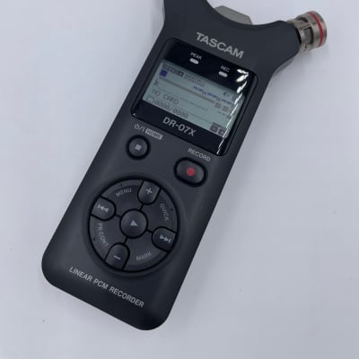 TASCAM DR-07X Portable Audio Recorder 2019 - Present - Black image 3
