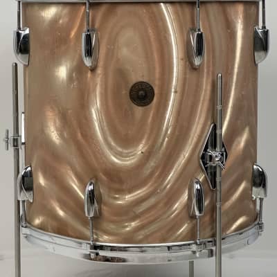 Gretsch 20/12/16" 1960's Round Badge Drum Set - Sunset Satin Flame image 15