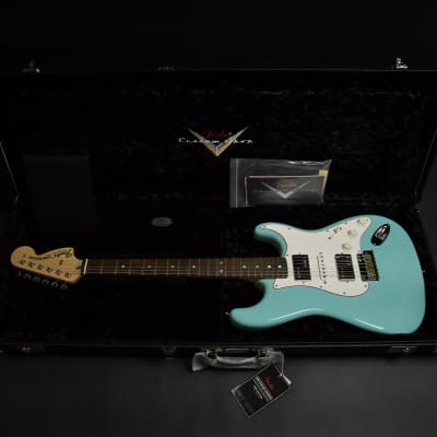 Fender Custom Late '60s Stratocaster Aged Daphne Blue Masterbuilt Dennis Galuszka Brazilian 2021 R106762 image 3