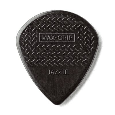 Dunlop 471R3S "Stiffo" Nylon Max Grip Jazz III Guitar Picks (24-Pack)