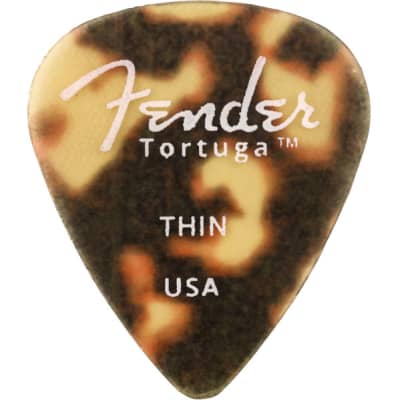 Fender Tortuga Picks Thin 351 Shape 6 Pack for sale