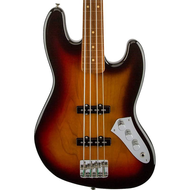 Fender Jaco Pastorius Jazz Bass Fretless, 3-Colour Sunburst image 1