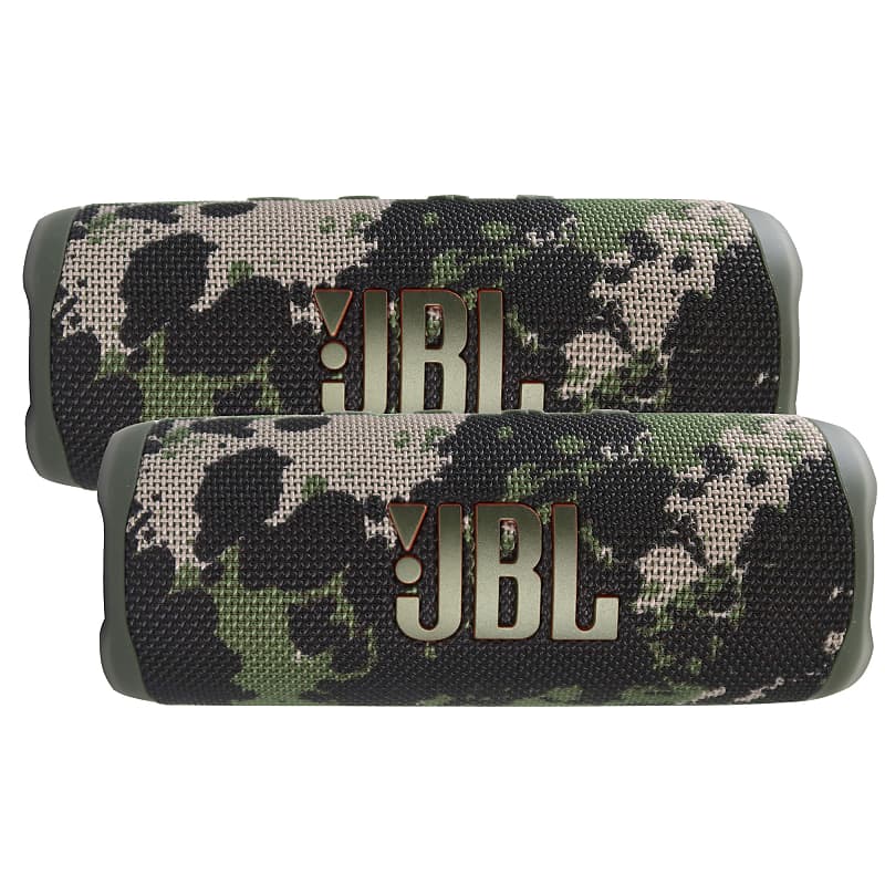 2x JBL Flip 6 Portable Waterproof Bluetooth Speaker (Squad) | Reverb
