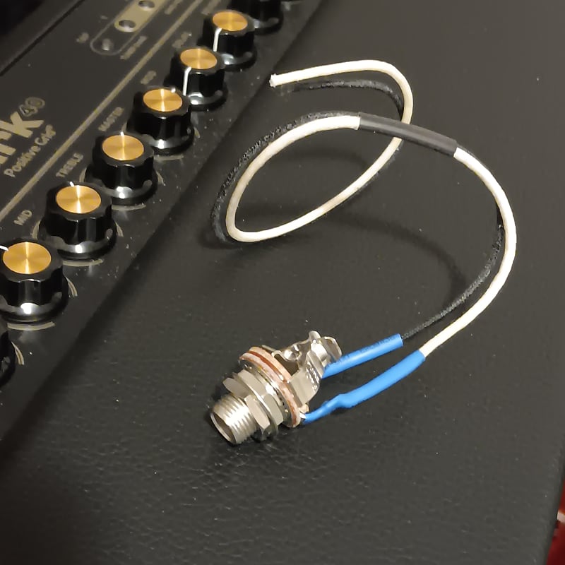 PURE TONE JACK PreWired 1/4" Mono OUTPUT JACK, 10" Gavitt Reverb