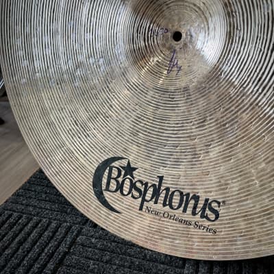 Bosphorus 22" New Orleans Thin Ride Cymbal (2384g) VIDEO Demo image 6