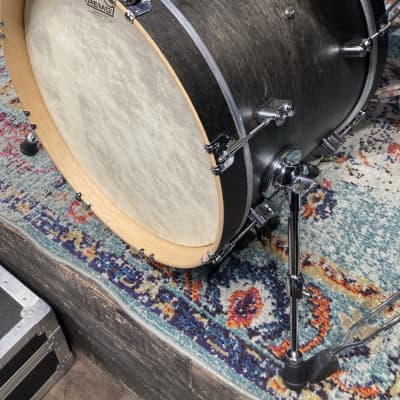 Russ McKinnon's (Barry Manilow, Tower of Power) PDP Concept Maple Classic Bop 3-piece Set - Satin Walnut with Wood Hoops image 6