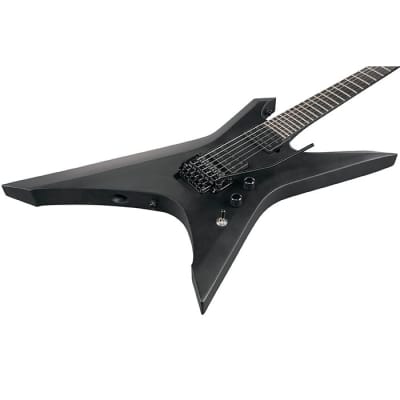 Ibanez XPTB620 Iron Label Xiphos Guitar w/ Dimarzio Pickups - Black Flat image 5