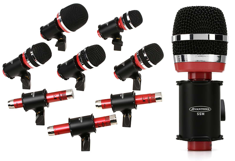 Avantone Pro CDMK-8 Drum Microphone Kit  Bundle with Avantone Pro ATOM Dynamic Tom Microphone image 1