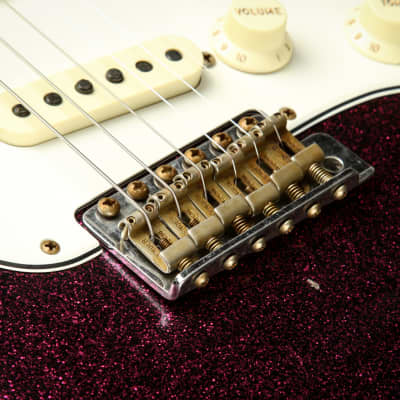 Fender Custom Shop LTD 1965 Stratocaster Relic – Aged Magenta Sparkle image 14