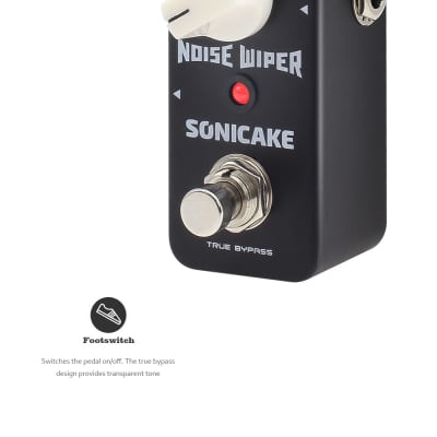 SONICAKE Noise Wiper True Bypass Noise Gate Guitar Bass Effects Pedal(U.S. domestic inventory) image 3