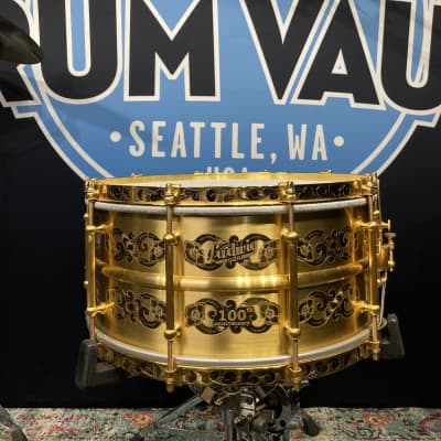 Ludwig - 14x7" Ludwig 100th Anniversary, Gold Triumphal Reissue, Snare Drum 2009 MINT!! image 1