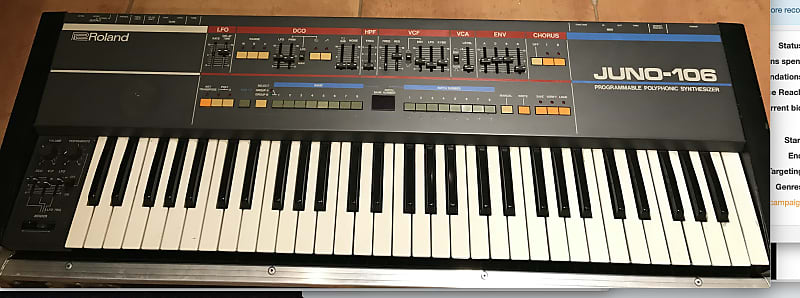 Roland Juno-106 Analog Polyphonic Synthesizer image 1