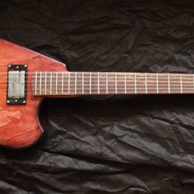Steen "Carol" Semi Hollow Ash Body Thinline Ergonomic Electric Guitar w/case 1 of 1 image 10