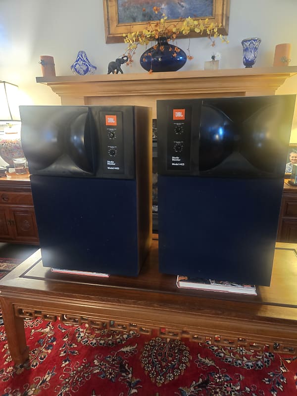 JBL 4425 Studio Monitors 1990 - Walnut image 1