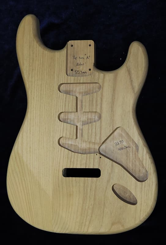 2 Piece Alder Wood Strat Style Stratocaster body - 4lbs 2oz #3278 image 1