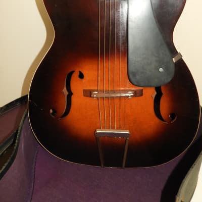 SS Stewart Vintage Archtop Acoustic Guitar Sunburst w/ Case for sale
