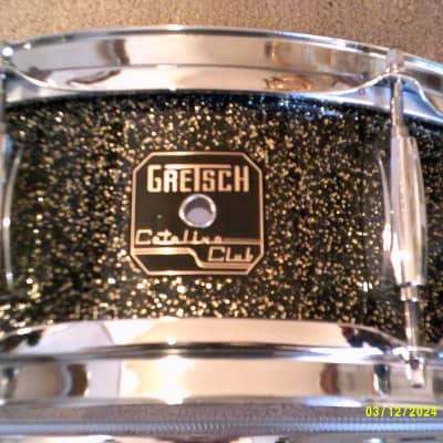 Gretsch Catalina Club 14 X 5 Snare Drum, Black Galaxy Lacquer, Mahogany Shell - Excellent1 image 2