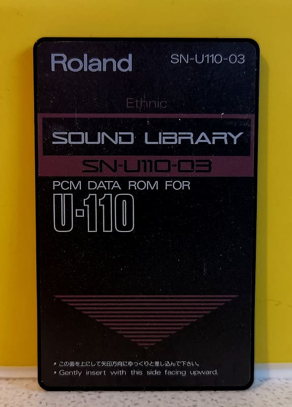 Roland SN-U110-03 Sound Library Ethnic PCM Data ROM Card | Reverb