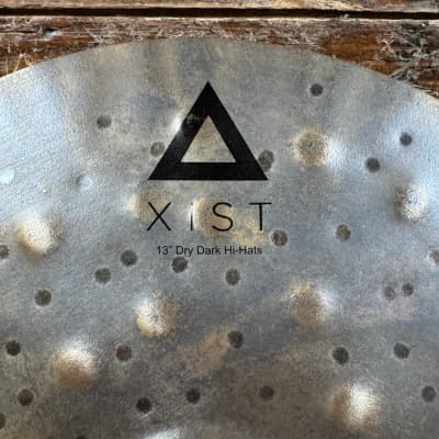 13" Istanbul Agop Xist Dry Dark Hi-Hat Cymbal Pair 498g/910g *Video Demo* image 4