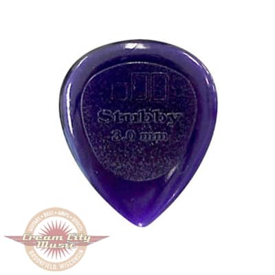 Dunlop 474P30 Stubby Jazz 3.0mm Guitar Picks (6-Pack) | Reverb