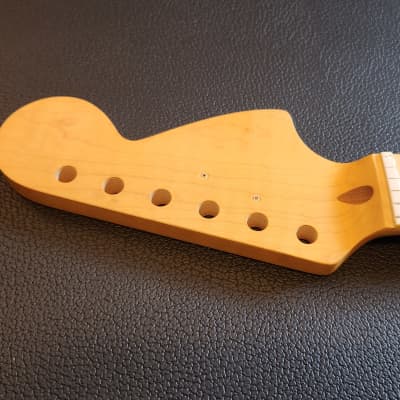 Warmoth Jaguar/Mustang Neck White Pearloid Blocks Vintage
