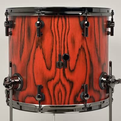 Sonor 22/10/12/15" SQ2 Medium Beech Drum Set - Fiery Red w/ Black Chrome Hardware image 20
