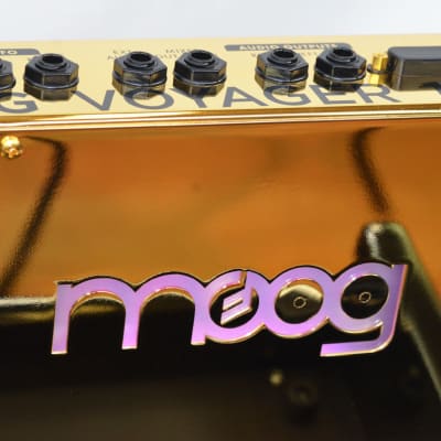 Moog MiniMoog Voyager Electric Blue Edition 10th Anniversary Limited Gold Edition image 6