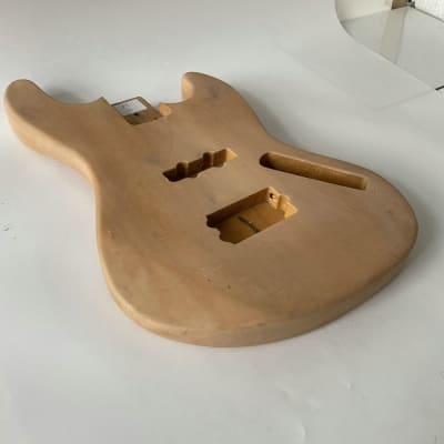 4 String Unfinished Bass Guitar Body Project Fit Jazz Bass image 2