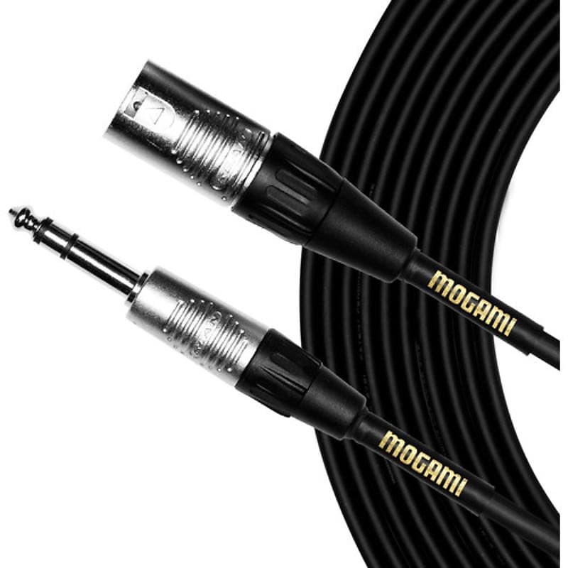 Mogami CorePlus XLR Male to 1/4" TRS Male Patch Cable (20’) image 1