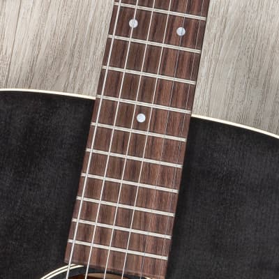 Martin 000-17E Acoustic Electric Guitar, Rosewood Fretboard, Black Smoke image 16