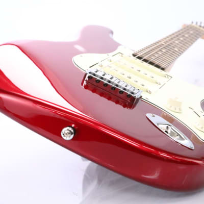 Mercurio Red Strat Stratocaster Electric Guitar Interchangeable Pickups #50809 image 10