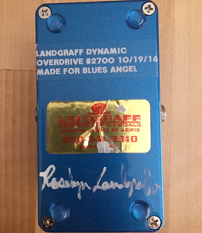 Landgraff Dynamic Overdrive Pedal 2016 - 2018 Signed by Roselyn