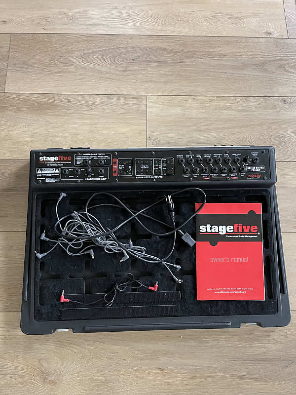 Stage Five SKB Pedalboard w/ power supply + buffer + routing Reverb