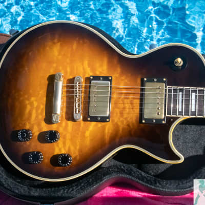 1992 Orville by Gibson LPC-QM Les Paul Custom - KILLER Quilt Top! - Gibson USA Pickups - Made in Japan - Pro Set-Up! image 6