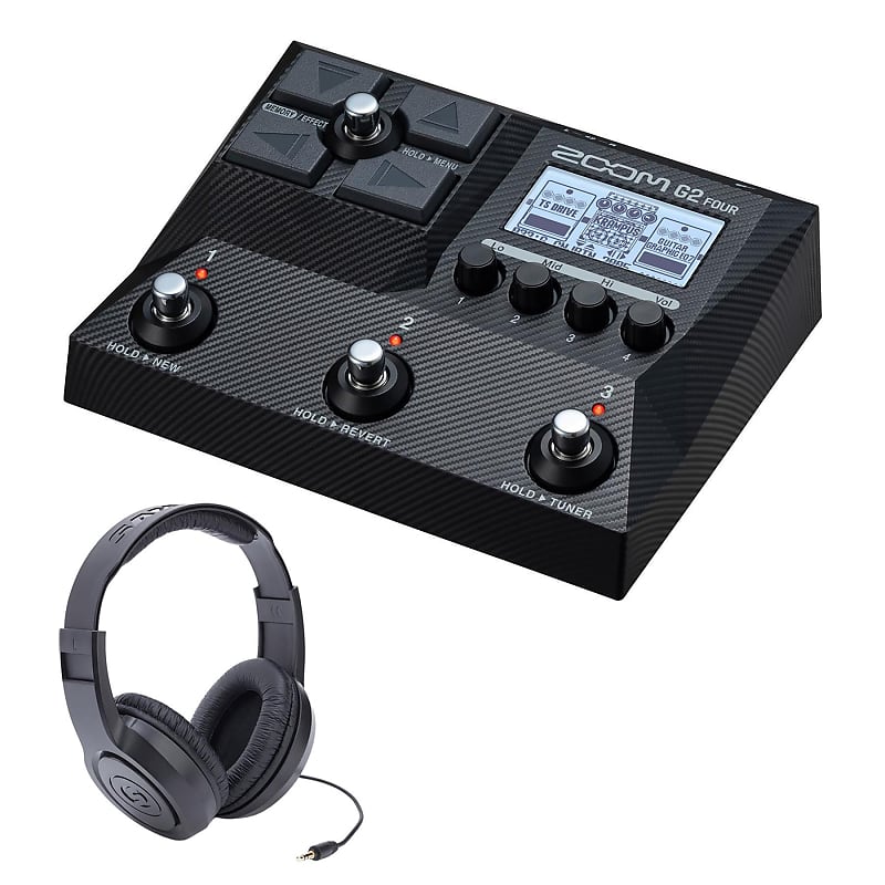 Zoom G2 Four Mutli-Effects Processor w/ Samson SR350 Headphones