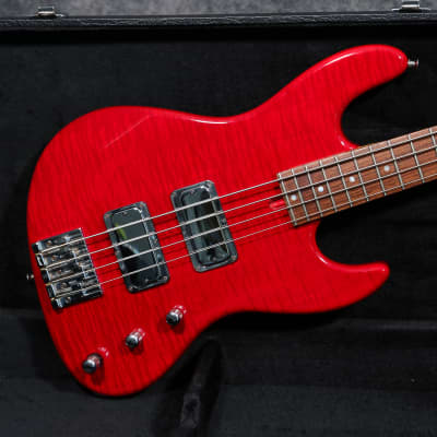 Mid to Late '90s Mike Lull Custom JT4 - Trans Red Over Flamed Maple for sale